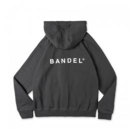 BANDEL Zip Hoodie Back Logo Charcoal Grey
