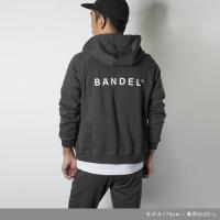 BANDEL Zip Hoodie Back Logo Charcoal Grey