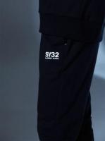 SY32　BASIC SWEAT PANTS　Black×White
