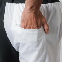 BANDEL BASIC COMBINATION LONG PANTS WHITE×BLACK