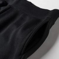Narrow Embroidery sweatpant  Black