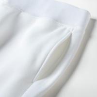 Narrow Embroidery sweatpant White