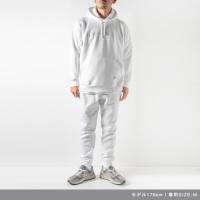 Narrow Embroidery sweatpant White