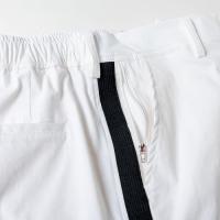 Water Repellent GOLF Pants Short White×Black