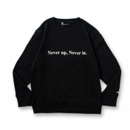 BANDEL Never up,Never in GOLF CREW NECK B×W