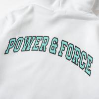 BANDEL　POWER&FORCE ARCH LOGO HOODIE WHITE