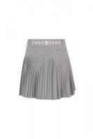 CHUCUCHU バンディングプリーツスカート Light purple gray