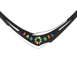 BANDEL Cross Necklace Black×Multi