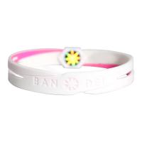 BANDEL Cross Bracelet White×Pink