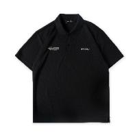 Drymesh XL-LOGO POLO S/S Shirt Black×White