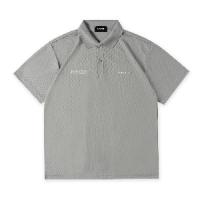 Drymesh XL-LOGO POLO S/S Shirt Grey×White