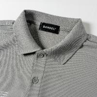 Drymesh XL-LOGO POLO S/S Shirt Grey×Neon Green