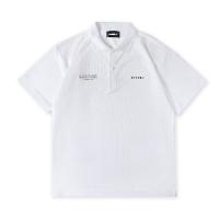 Drymesh XL-LOGO POLO S/S Shirt White×Neon Green