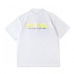 Drymesh XL-LOGO POLO S/S Shirt White×Neon Yellow