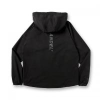 WATER REPELLENT STRETCH HOODED BLOUSON BLACK