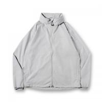 WATER REPELLENT STRETCH HOODED BLOUSON LIGHT GREY