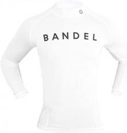 BANDEL High-Neck Long T-Shirt　White