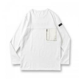 RESOUND CLOTHING×BANDEL Pocket L/S T-Shirts WHITE
