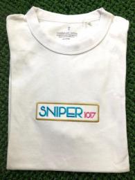 SNIPER TシャツBOXロゴ【WHITE】 Gold×Blue (Lサイズ)