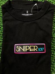 SNIPER TシャツBOXロゴ【BLACK】 Pink×Gold (Mサイズ)
