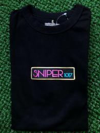 SNIPER TシャツBOXロゴ【BLACK】 Gold×Pink (XLサイズ)