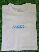 SNIPER Tシャツ【WHITE】 Blue×Pink (XLサイズ)