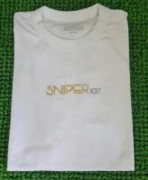SNIPER Tシャツ【WHITE】 Gold×Silver (Lサイズ)