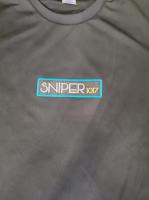 SNIPER ドライTシャツBOXロゴ 【BLACK】 Blue×Silver (XLサイズ)