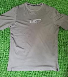 SNIPER Tシャツ刺繍BOXロゴ【OLIVE】 Silver×Silver (XLサイズ)