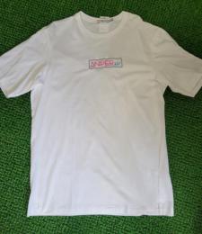 SNIPER Tシャツ刺繍BOXロゴ【WHITE】 Silver×Pink (Lサイズ)