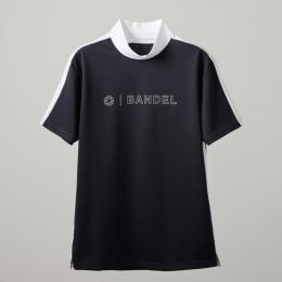 BANDEL BICOLOR S/S MOCK T SHIRTS　BLACK×WHITE×BLACK