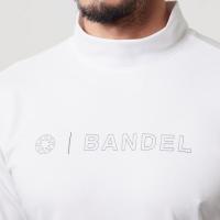 BANDEL BICOLOR L/S MOCK T SHIRTS　ALL WHITE