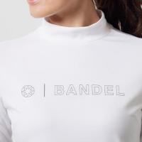 WOMENS BICOLOR L/S MOCK T SHIRTS　ALL WHITE