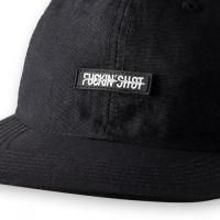 FUCKIN' SHOT FLAT VISOR NYLON GOLF CAP Black×White