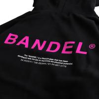 BANDEL GHOST XL-LOGO Hoodie   Black×Neon Pink