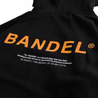 BANDEL GHOST Hoodie  XL-LOGO  Black×Neon Orange