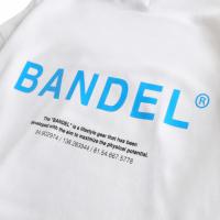 BANDEL GHOST Hoodie XL-LOGO  White×Neon Blue