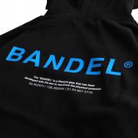 BANDEL GHOST Hoodie XL-LOGO  Black×Neon Blue