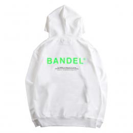 BANDEL GHOST Hoodie XL-LOGO White×Neon Green