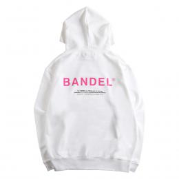 BANDEL GHOST Hoodie XL-LOGO  White×Neon Pink