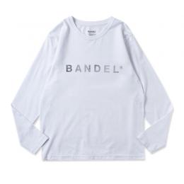 BANDEL Long Sleeve T Silver Logo White