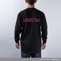 Long Sleeve T GHOST concept notes Black×Neon Pink