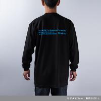 Long Sleeve T GHOST concept notes Black×Neon Blue