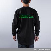 Long Sleeve T GHOST concept notes Black×Neon Green