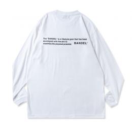 Long Sleeve T GHOST concept notes White×Black