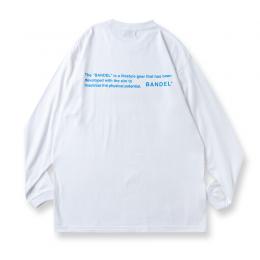 Long Sleeve T GHOST concept notes White×Neon Blue