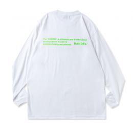 Long Sleeve T GHOST concept notes White×Neon Green