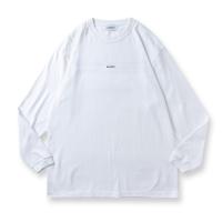 Long Sleeve T GHOST concept notes White×NeonOrange