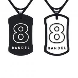  BANDEL Number Necklace NO.8 Black×White