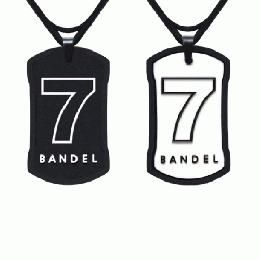  BANDEL Number Necklace NO.7 Black×White